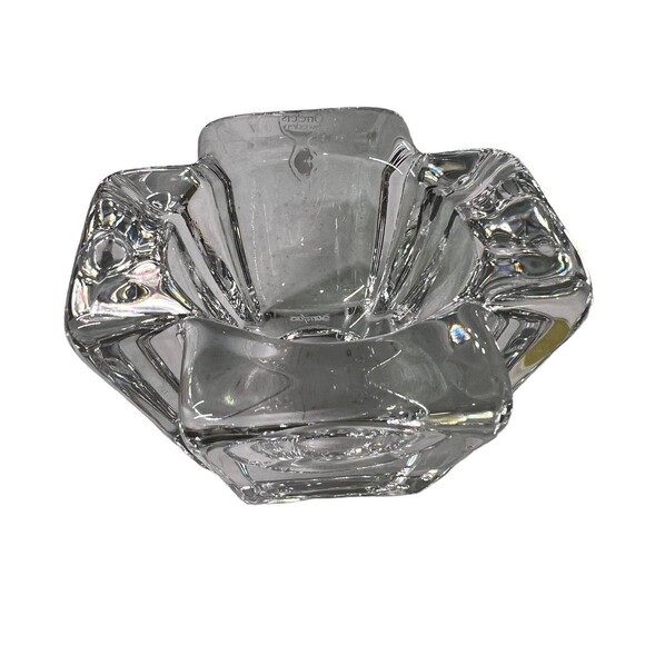 ORREFORS Sweden Crystal Max Cross Votive or Tea Light Candle Holder Anna Ehrner - Picture 11 of 11